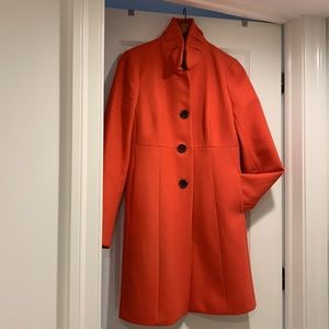 Brand new JCrew wool coat with tortoise buttons; b